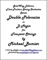 Double Polonaise for String Orchestra Orchestra sheet music cover